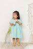 CUTIE PIE COTTON DRESS-SEAFOAM PALE