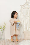 OH MY ANGEL COTTON DRESS-STONE