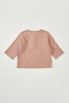 The Muslin Henley - Cherry Taupe