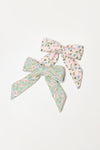 TEACUP PARTY BOW ALLIGATOR CLIP