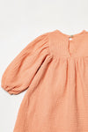 OH MY ANGEL COTTON DRESS-PEACH PAPAYA