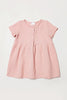 CUTIE PIE COTTON DRESS-DUSTY PINK