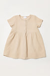 CUTIE PIE COTTON DRESS-STONE